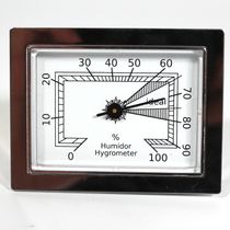 Hygrometer chrom rechteckig mit Magnet